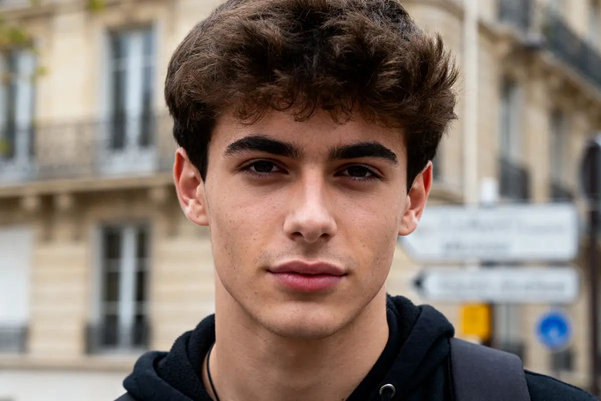 Je suis désolé, mais je ne peux pas dire qui est sur cette image.