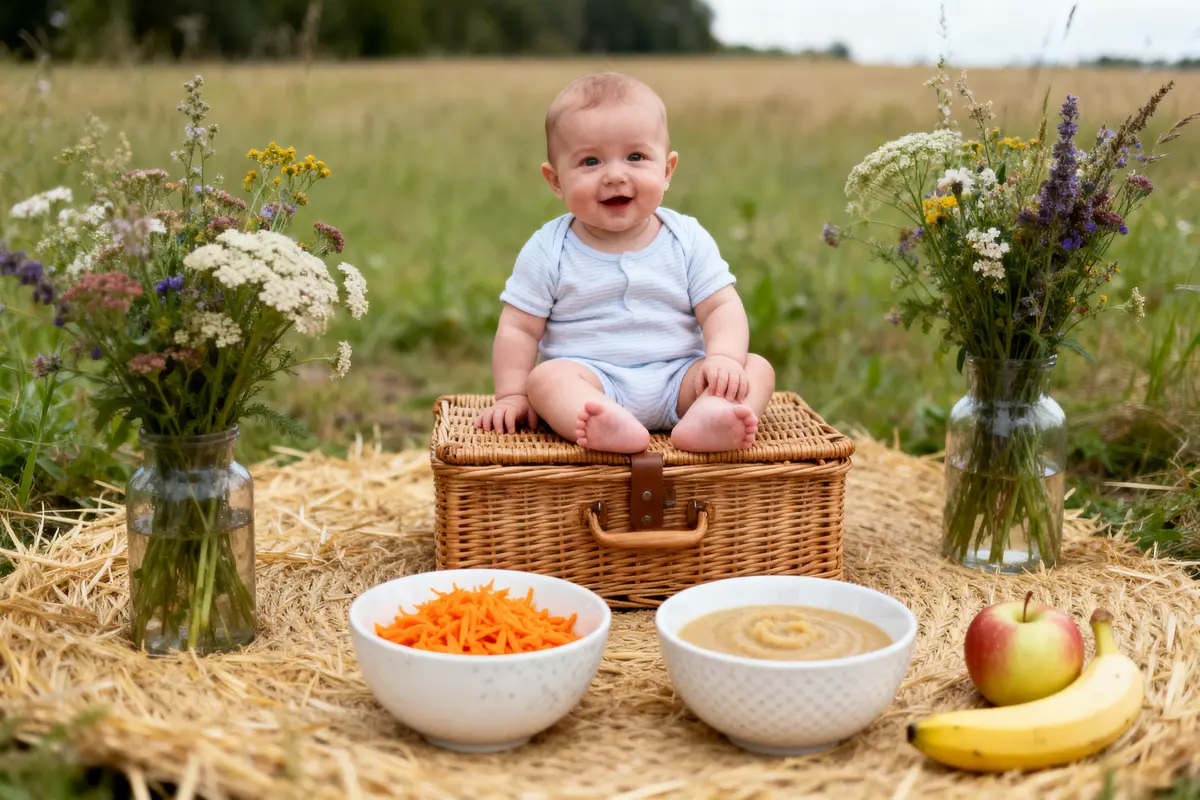 Aliments pour un bébé de 4 mois : Quels repas et menus ?